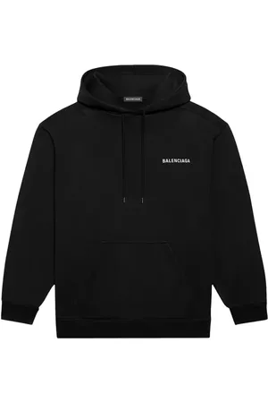 Balenciaga Heren, Sweatshirts & Hoodies, Zwart, Maat: 2XS Katoen