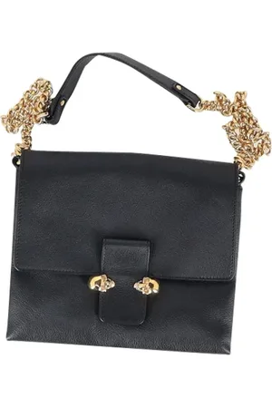 Alexander McQueen Dames, Pre-owned, Zwart, Maat: ONE Size Leer