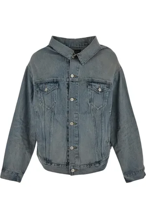 Balenciaga Dames, Jassen, Blauw, Maat: S