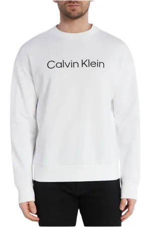 Calvin Klein Heren, Sweatshirts & Hoodies, Wit, Maat: L Katoen