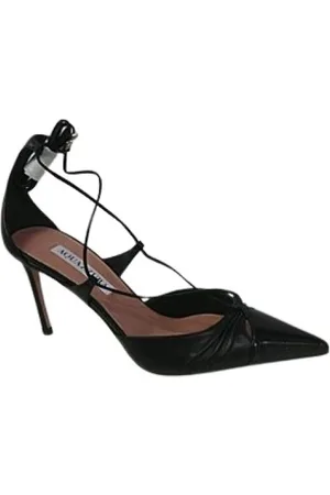 Aquazzura Dames, Schoenen, Zwart, Maat: 36 1/2 EU Leer