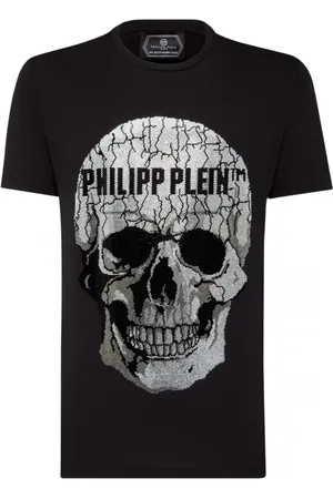 Philipp Plein Heren, Tops, Zwart, Maat: XL Katoen