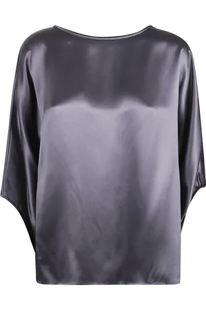 ELEVENTY Dames, Blouses & Shirts, Zwart, Maat: S Zijde