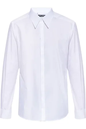 Dolce & Gabbana Heren, Overhemden, Wit, Maat: XL Katoen