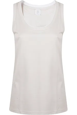 ELEVENTY Dames, Tops, Wit, Maat: L Katoen