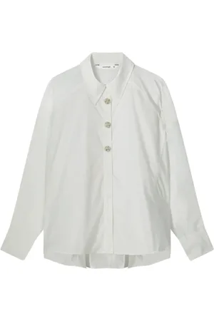 Summum Woman Dames, Blouses & Shirts, Wit, Maat: M Katoen