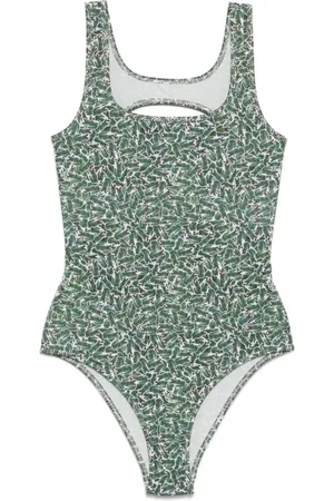 Lacoste Dames, Badkleding, Groen, Maat: XS Poliester