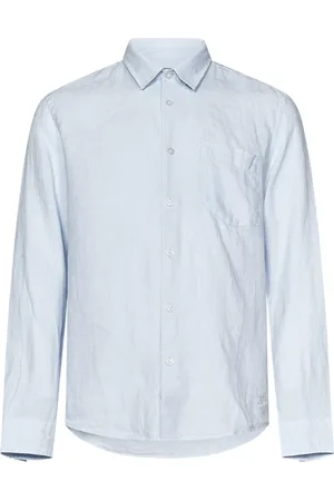 Vilebrequin Heren, Overhemden, Blauw, Maat: L Linnen