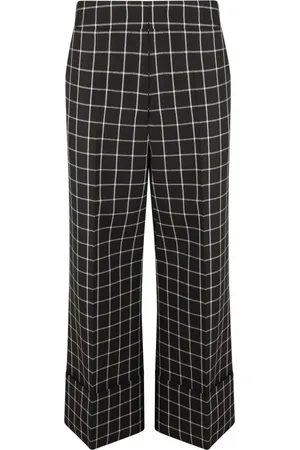 VALENTINO GARAVANI Dames, Broeken, Zwart, Maat: L Wol