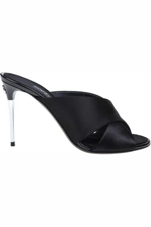 Dolce & Gabbana Dames, Schoenen, Zwart, Maat: 38 1/2 EU Satijn
