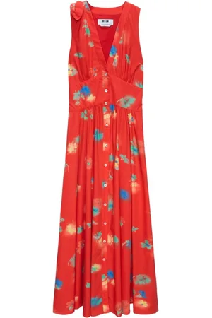 Msgm Dames, Jurken, Veelkleurig, Maat: S