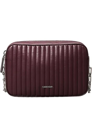 Calvin Klein Dames, Tassen, Paars, Maat: ONE Size Leer