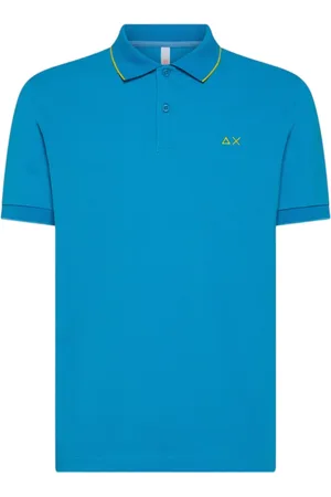 sun68 Heren, Tops, Blauw, Maat: M Katoen