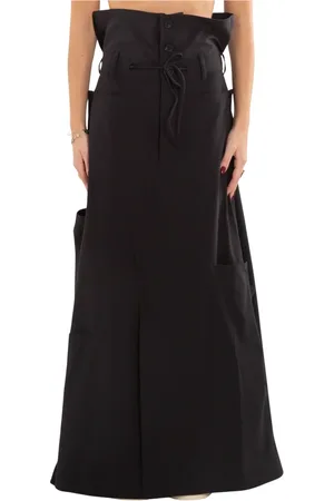 Y-3 Dames, Rokken, Zwart, Maat: XS Leer