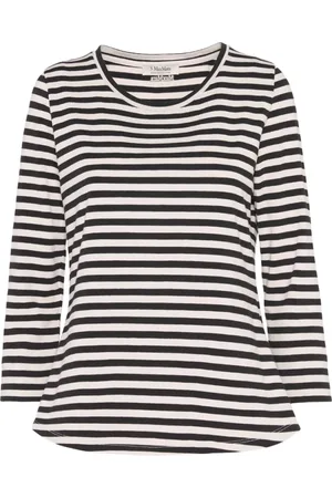 Max Mara Dames, Tops, Zwart, Maat: L Katoen
