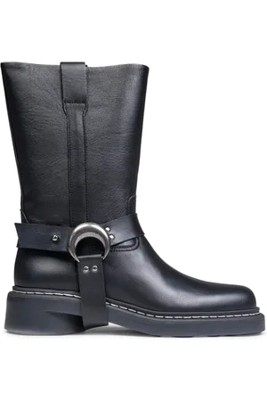 Marine Serre Dames, Schoenen, Zwart, Maat: 39 EU Leer