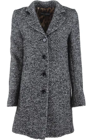 Dolce & Gabbana Dames, Mantels, Zwart, Maat: M