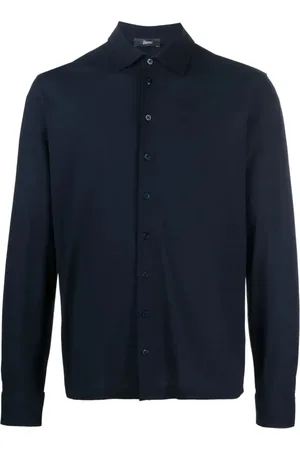 HERNO Heren, Overhemden, Blauw, Maat: L