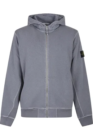 Stone Island Heren, Sweatshirts & Hoodies, Grijs, Maat: L Katoen