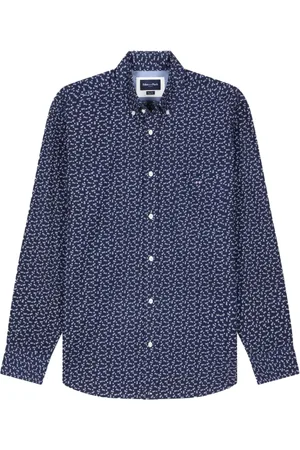 Eden Park Heren, Overhemden, Blauw, Maat: 2XL Katoen
