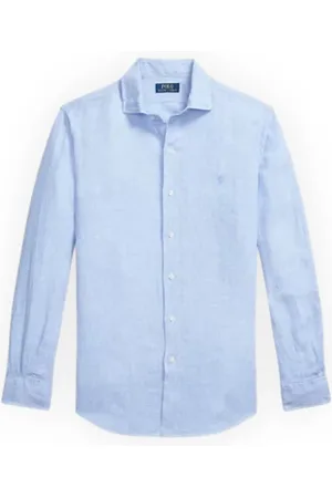 Ralph Lauren Heren, Overhemden, Blauw, Maat: M