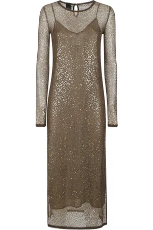 Pinko Dames, Jurken, Groen, Maat: M