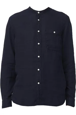 Woolrich Heren, Overhemden, Blauw, Maat: L Linnen