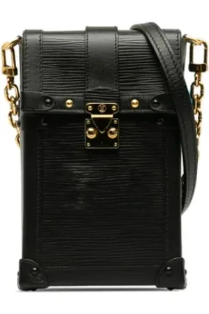 LOUIS VUITTON Dames, Pre-owned, Zwart, Maat: ONE Size Leer