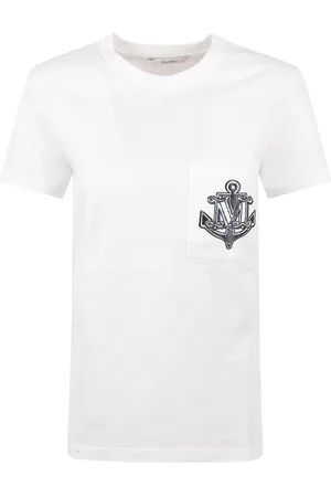 Max Mara Dames, Tops, Wit, Maat: M Katoen