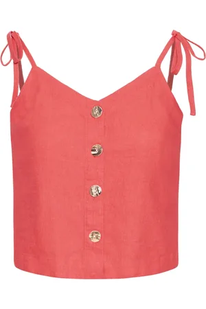 Ichi Dames, Tops, Rood, Maat: XL Linnen