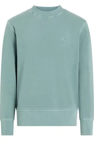 Calvin Klein Heren, Sweatshirts & Hoodies, Blauw, Maat: S Katoen