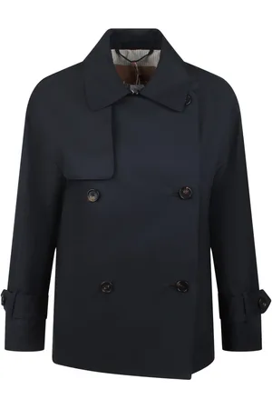 Max Mara Dames, Jassen, Blauw, Maat: 2XS Katoen