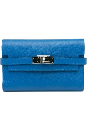 Hermès Dames, Pre-owned, Blauw, Maat: ONE Size Leer
