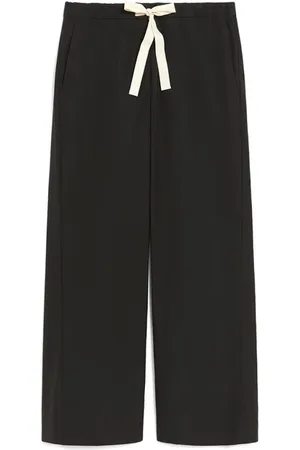 Max Mara Dames, Broeken, Zwart, Maat: XL Katoen