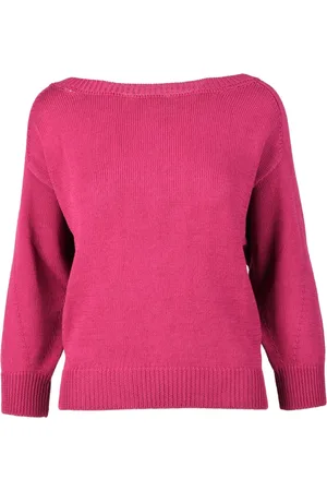 ALPHA STUDIO Dames, Truien, Roze, Maat: S Katoen