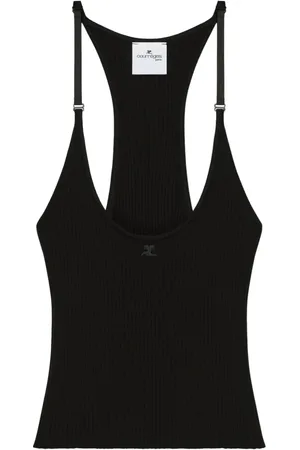 Courrèges Dames, Tops, Zwart, Maat: M