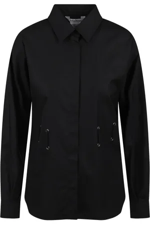 Max Mara Dames, Blouses & Shirts, Zwart, Maat: S Katoen