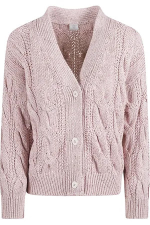 ELEVENTY Dames, Truien, Roze, Maat: L Katoen