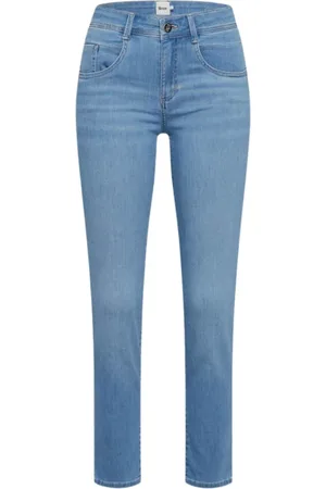 Brax Dames, Jeans, Blauw, Maat: XL