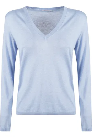 KANGRA CASHMERE Dames, Truien, Blauw, Maat: M Zijde
