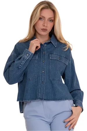 Max Mara Dames, Blouses & Shirts, Blauw, Maat: XS Denim