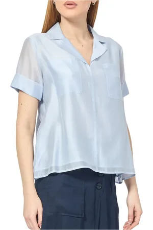 Alessia Santi Dames, Blouses & Shirts, Blauw, Maat: L