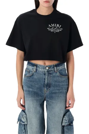 AMIRI Dames, Tops, Zwart, Maat: S Katoen