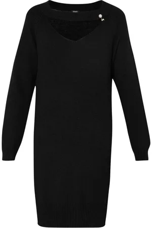 Liu Jo Dames, Jurken, Zwart, Maat: XS Wol
