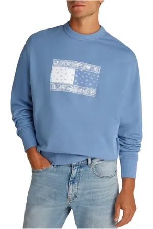 Tommy Hilfiger Heren, Sweatshirts & Hoodies, Blauw, Maat: L