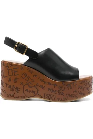 Chloé Dames, Schoenen, Zwart, Maat: 37 EU Leer