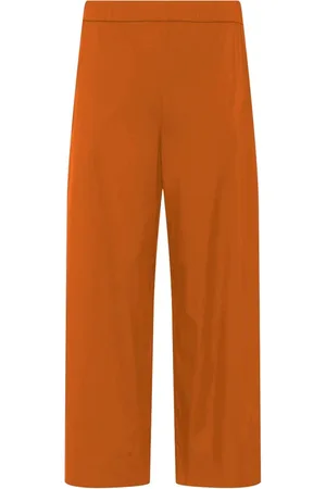 Max Mara Dames, Broeken, Oranje, Maat: M Katoen