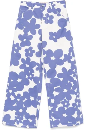 Marni Dames, Broeken, Veelkleurig, Maat: S Denim