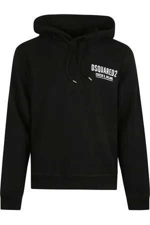 Dsquared2 Heren, Sweatshirts & Hoodies, Zwart, Maat: M Katoen