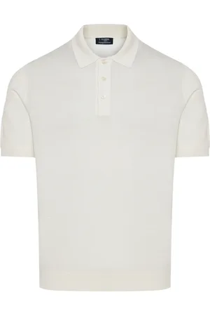 BARBA Heren, Tops, Wit, Maat: M Zijde